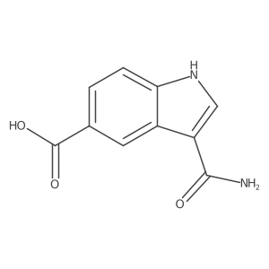 3-carbamoyl-1H-indole-5-carboxylic acid结构式