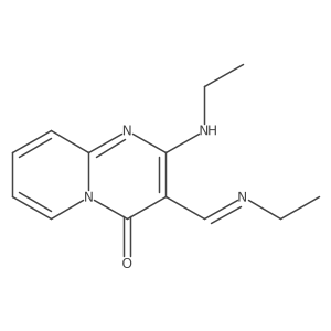 2-(ethylamino)-3-[(1E)-(ethylimino)methyl]-4H-pyrido[1,2-a]pyrimidin-4-one结构式