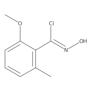 N-hydroxy-2-methoxy-6-methylbenzenecarboximidoyl chloride Structure