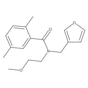 N-(furan-3-ylmethyl)-N-(2-methoxyethyl)-2,5-dimethylbenzamide Structure