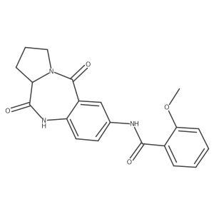 N-(5,11-dioxo-2,3,5,10,11,11a-hexahydro-1H-pyrrolo[2,1-c][1,4]benzodiazepin-7-yl)-2-methoxybenzamide Structure