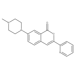 7-(4-Methylpiperazin-1-yl)-3-(pyridin-2-yl)-1H-isochromen-1-one Structure