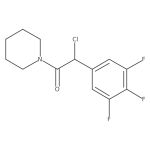 Ethanone, 2-chloro-1-(1-piperidinyl)-2-(3,4,5-trifluorophenyl)- Structure