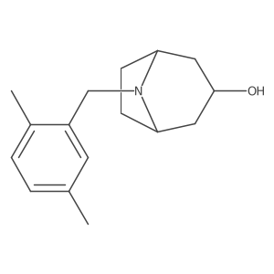 8-[(2,5-Dimethylphenyl)methyl]-8-azabicyclo[3.2.1]octan-3-ol结构式