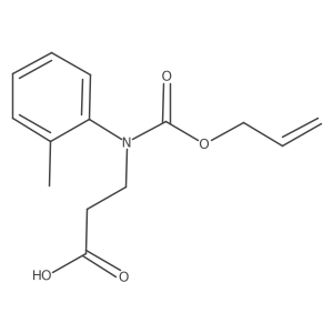 3-[(2-Methylphenyl)[(prop-2-en-1-yloxy)carbonyl]amino]propanoic acid Structure