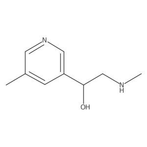 2-(Methylamino)-1-(5-methylpyridin-3-yl)ethan-1-ol Structure