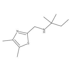 [(Dimethyl-1,3-thiazol-2-yl)methyl](2-methylbutan-2-yl)amine结构式
