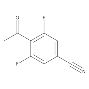 4-Acetyl-3,5-difluorobenzonitrile结构式