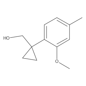 [1-(2-Methoxy-4-methylphenyl)cyclopropyl]methanol Structure