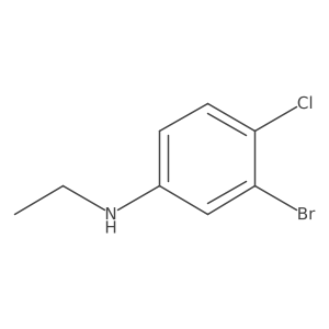 3-bromo-4-chloro-N-ethylaniline Structure