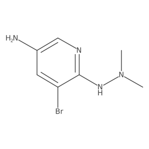 3-Amino-5-bromo-6-(2,2-dimethylhydrazino)pyridine Structure