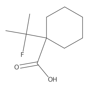 1-(2-Fluoropropan-2-yl)cyclohexane-1-carboxylic acid Structure
