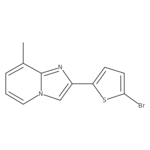 2-(5-Bromothiophen-2-yl)-8-methylimidazo[1,2-a]pyridine结构式