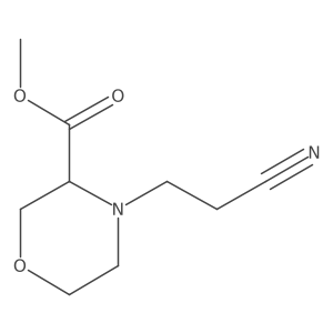 Methyl 4-(2-cyanoethyl)morpholine-3-carboxylate结构式