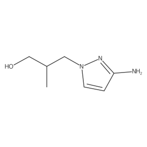 3-(3-Amino-1H-pyrazol-1-yl)-2-methylpropan-1-ol Structure