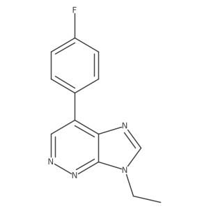 7-Ethyl-4-(4-fluorophenyl)-7H-imidazo[4,5-c]pyridazine Structure