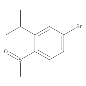 4-Bromo-1-methylsulfinyl-2-propan-2-ylbenzene结构式