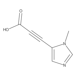 3-(1-Methyl-1H-imidazol-5-yl)prop-2-ynoic acid结构式