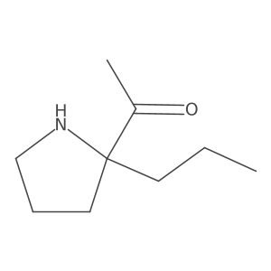 1-(2-Propylpyrrolidin-2-yl)ethan-1-one结构式