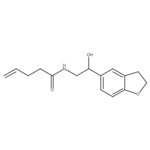 N-(2-(2,3-dihydrobenzofuran-5-yl)-2-hydroxyethyl)pent-4-enamide结构式