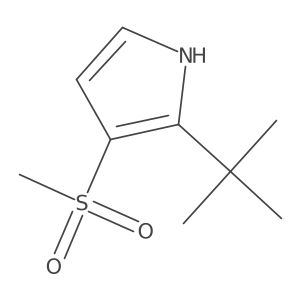 2-(tert-Butyl)-3-(methylsulfonyl)-1H-pyrrole结构式