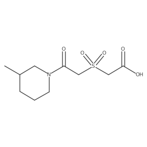 [(3-Methyl-piperidin-1-yl)-oxo-ethanesulfonyl]-acetic acid Structure