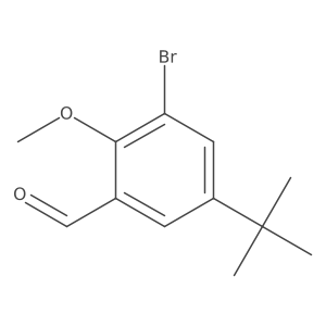 3-Bromo-5-(tert-butyl)-2-methoxybenzaldehyde Structure