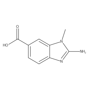 2-Amino-3-methylbenzimidazole-5-carboxylic acid结构式