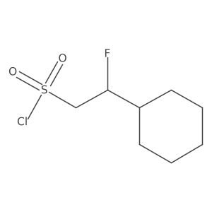 2-Cyclohexyl-2-fluoroethane-1-sulfonyl chloride Structure