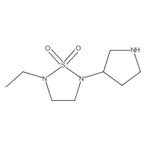 2-Ethyl-5-(pyrrolidin-3-yl)-1,2,5-thiadiazolidine 1,1-dioxide结构式