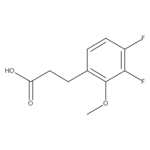 3-(3,4-Difluoro-2-methoxyphenyl)propanoic acid结构式