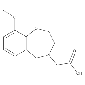 2-(9-methoxy-2,3-dihydrobenzo[f][1,4]oxazepin-4(5H)-yl)acetic acid Structure
