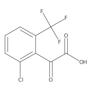 2-[2-Chloro-6-(trifluoromethyl)phenyl]-2-oxoacetic acid Structure