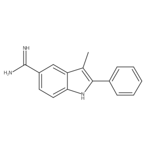3-Methyl-2-phenyl-1H-indole-5-carboxamidine结构式