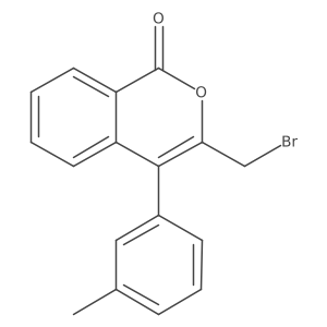 3-(Bromomethyl)-4-m-tolyl-1H-isochromen-1-one Structure