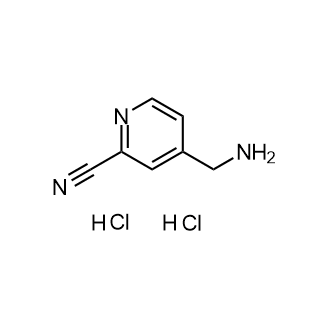 4-(Aminomethyl)pyridine-2-carbonitrile dihydrochloride结构式
