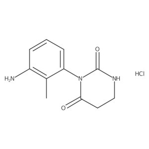 3-(3-Amino-2-methylphenyl)-1,3-diazinane-2,4-dione hydrochloride结构式