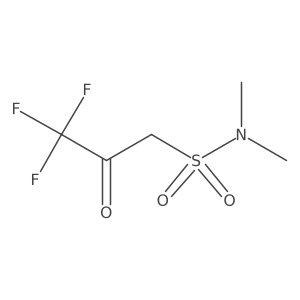 3,3,3-trifluoro-N,N-dimethyl-2-oxopropane-1-sulfonamide结构式