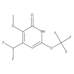 4-(Difluoromethyl)-3-methoxy-6-(trifluoromethoxy)pyridin-2-ol结构式