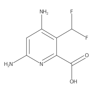 4,6-Diamino-3-(difluoromethyl)picolinic acid Structure