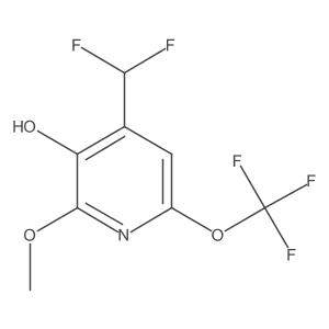 4-(Difluoromethyl)-2-methoxy-6-(trifluoromethoxy)pyridin-3-ol Structure