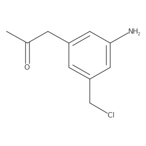 1-(3-Amino-5-(chloromethyl)phenyl)propan-2-one结构式