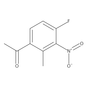 1-(4-Fluoro-2-methyl-3-nitrophenyl)ethanone结构式
