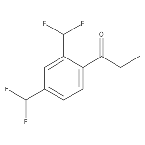 1-(2,4-Bis(difluoromethyl)phenyl)propan-1-one结构式