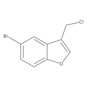 5-Bromo-3-(chloromethyl)benzofuran Structure