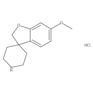 6-Methoxy-2H-spiro[1-benzofuran-3,4'-piperidine] hydrochloride结构式