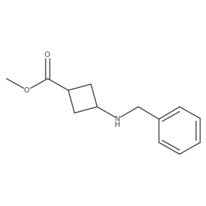 Methyl 3-(benzylamino)cyclobutane-1-carboxylate结构式
