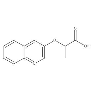 (2S)-2-Quinolin-3-yloxypropanoic acid Structure