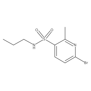 6-bromo-2-methyl-N-propylpyridine-3-sulfonamide Structure