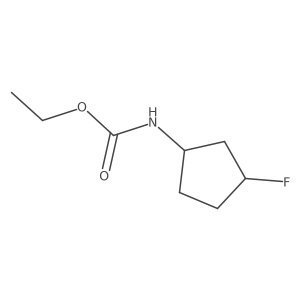 ethyl N-(3-fluorocyclopentyl)carbamate Structure